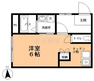 秀ハイツ【1階】の間取り
