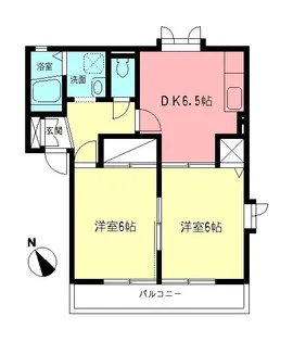 メゾンルミエールII【2階】の間取り
