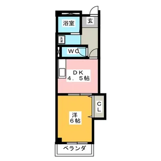 ケイツーホソノ【4階】の間取り