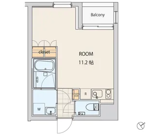エスセナーリオ渋谷東【3階】の間取り