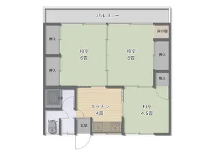 神子柴青山ハイツ【2階】の間取り