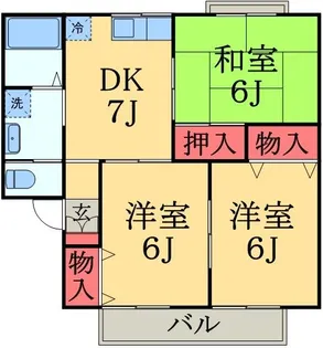 メゾンブランシュ弐番館【1階】の間取り