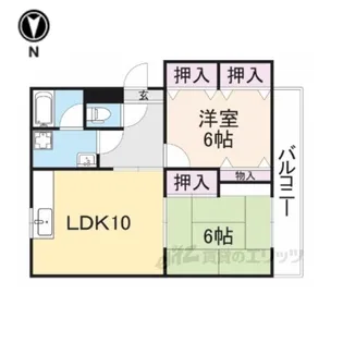 東英ハイツ弐番館【2階】の間取り