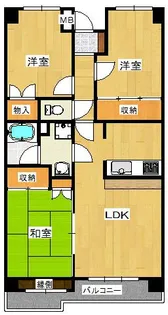 カーサ・フィヨーレ2【3階】の間取り