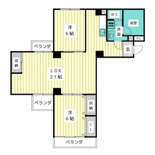 八事ハイツ【3階】の間取り