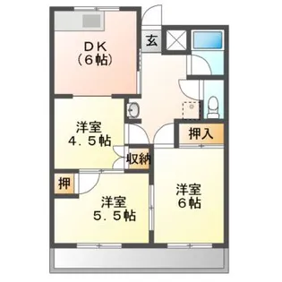 コーポ・グローバル【2階】の間取り