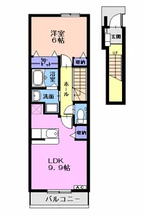 ティアモ【2階】の間取り