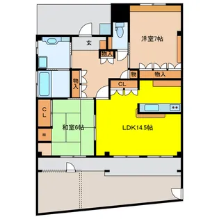 ホワイトリリー【1階】の間取り