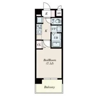 オーキッドレジデンス塚本【9階】の間取り