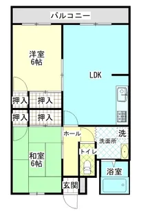 大門ハイツ【3階】の間取り