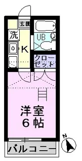 1Kの間取り画像