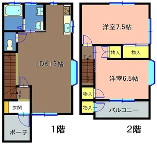 静岡県沼津市岡宮【一戸建】の間取り