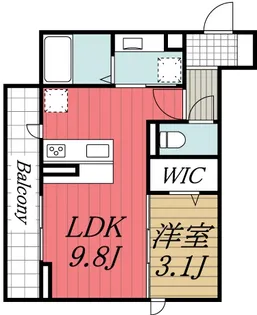 千葉県千葉市若葉区都賀2【マンション】の間取り