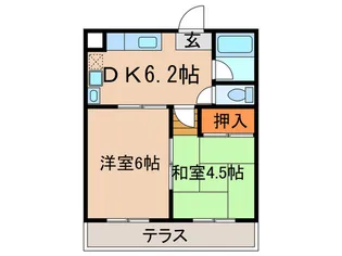 ヴィラ南山【3階】の間取り