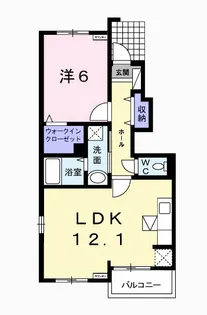 ヴァイオレット ハーモニー【1階】の間取り
