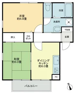 フォブール鶴見B【2階】の間取り