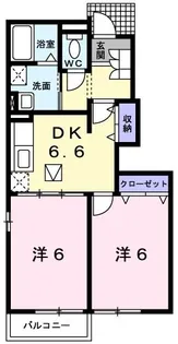 プラシードA【1階】の間取り