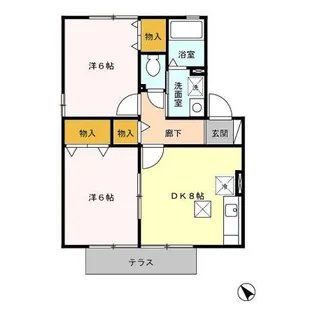 ラフィーネ【1階】の間取り