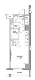 ザ・パークハビオ恵比寿プレイス【8階】の間取り