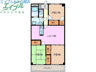 フレシール【1階】の間取り