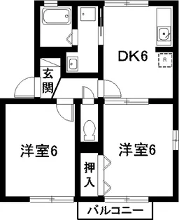 愛知県常滑市山方町6【アパート】の間取り