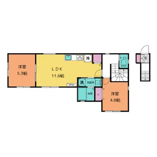 CITRUS・SUNRISE【2階】の間取り