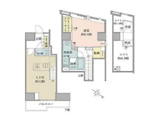 ザ・パークハビオ目黒フォート【5階】の間取り