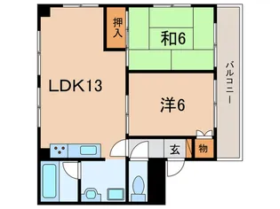 ロイヤルハイツ【3階】の間取り