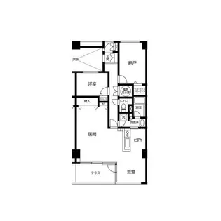 TLRレジデンス磯子駅前【3階】の間取り