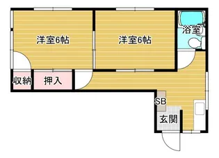 新潟県長岡市四郎丸1【アパート】の間取り