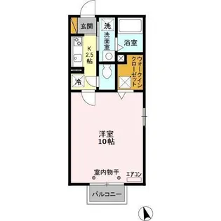 コモドカーサA【1階】の間取り