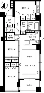 ジオ・イニシア練馬春日町【3階】の間取り