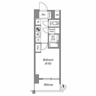 エスタート品川南大井【12階】の間取り