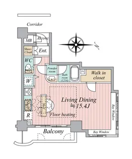 神奈川県横浜市神奈川区栄町【マンション】の間取り