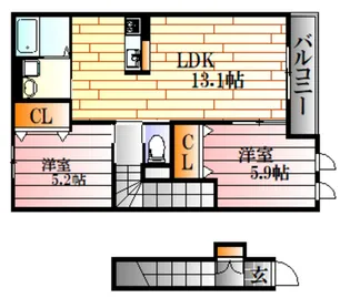 AmourAya【2階】の間取り