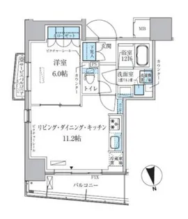 東京都台東区松が谷4【マンション】の間取り