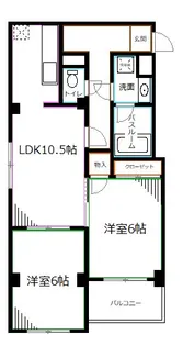 東京都練馬区下石神井1【マンション】の間取り
