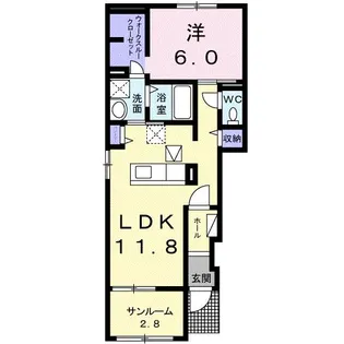 フォーリストIV【1階】の間取り