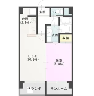 ヴィーアラッテアII【2階】の間取り