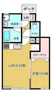 類家字縄手下 B(仮称)【1階】の間取り