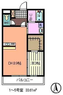 トレビナ与野本町【3階】の間取り