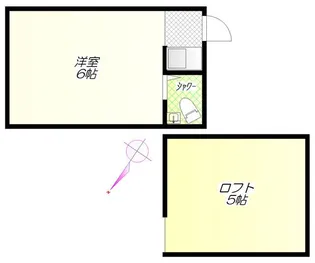 山岸マンションA【2階】の間取り