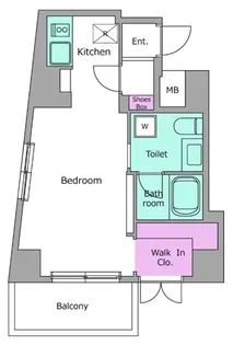 東京都渋谷区東3【マンション】の間取り