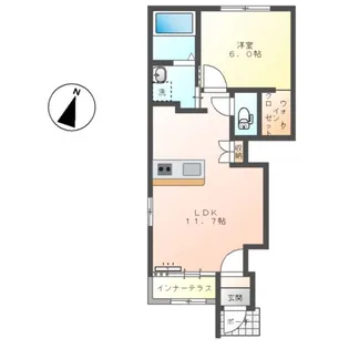 埼玉県羽生市大字上新郷【アパート】の間取り