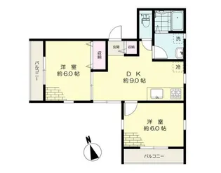 ラピスコート【2階】の間取り