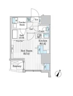 グランハイツ曙橋【11階】の間取り