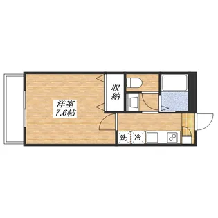 1Kの間取り画像