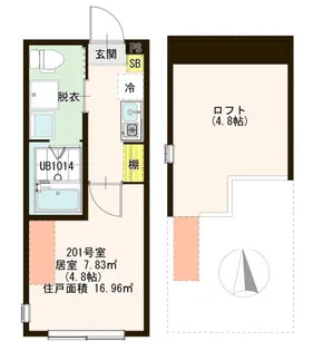 ハーモニーテラス一ツ家VII【2階】の間取り