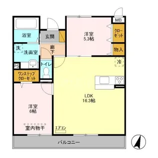 埼玉県さいたま市見沼区大和田町1【アパート】の間取り