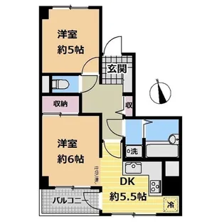 メゾンみなもと【1階】の間取り